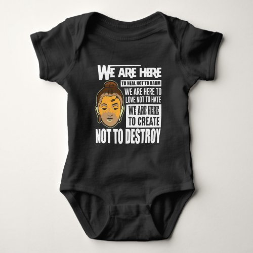 Buddha Saying Freedom Buddhist Peace Baby Bodysuit