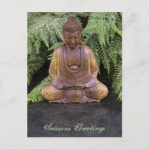 Buddha Seasons Greetings Holiday Postcard