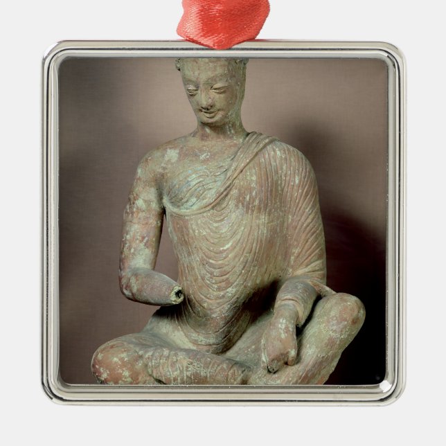 Buddha seated in meditation, from Fondukistan Metal Ornament (Front)
