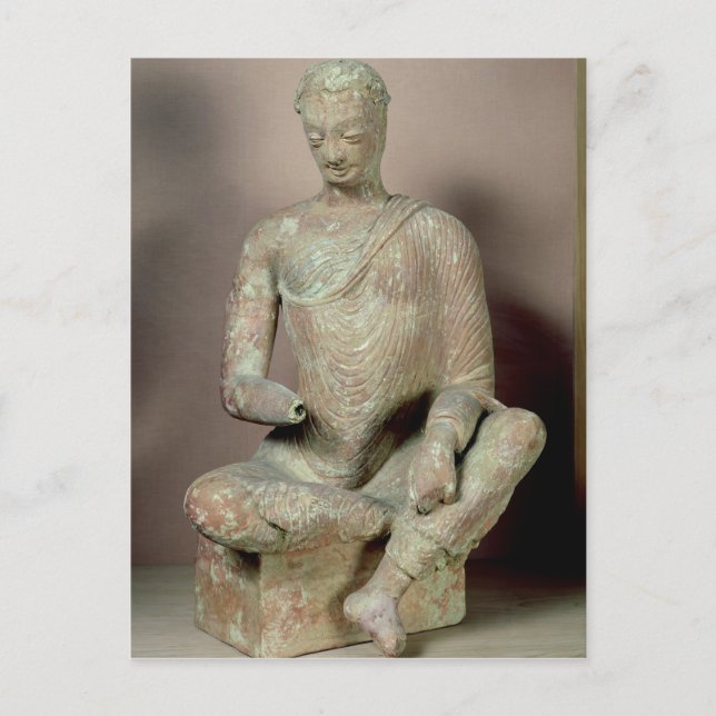 Buddha seated in meditation, from Fondukistan Postcard (Front)