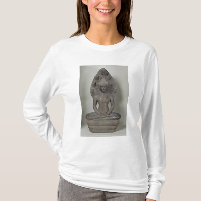 Buddha seated in meditation on the Naga, Angkor T-Shirt (Front)
