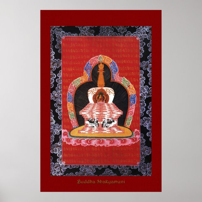 Buddha Shakyamuni 4 Religious Art Poster Series (Front)