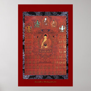 Buddha Shakyamuni 5 Religious Art Poster Series