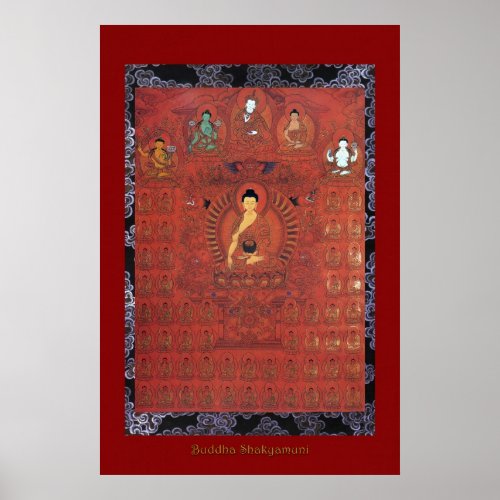 Buddha Shakyamuni 5 Religious Art Poster Series