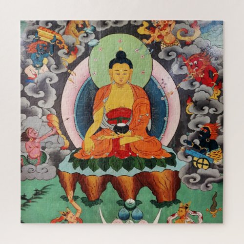 Buddha Shakyamuni  Compassion Himalayas Dharma Jigsaw Puzzle