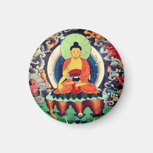 Buddha Shakyamuni painting, Himalayas - Nepal Magnet