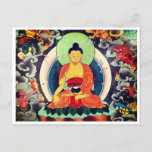 Buddha Shakyamuni painting, Himalayas, Nepal  Postcard
