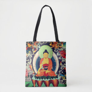 Buddha Shakyamuni painting, Himalayas - Nepal Tote Bag