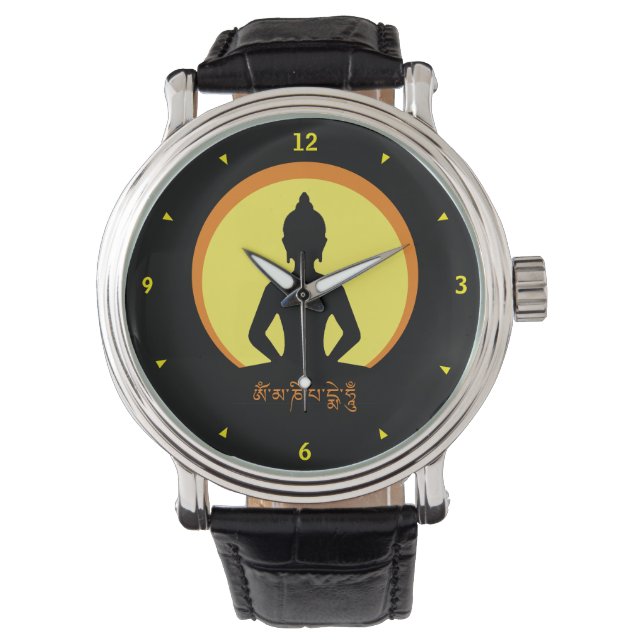 Buddha Shakyamuni & SunDisc /Light at Night Watch (Front)