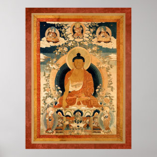 Buddha Shakyamuni Thangka Poster