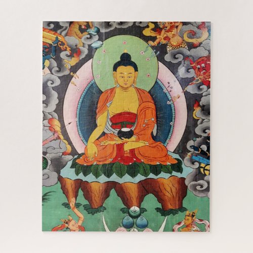 Buddha Shakyamuni Tibetan Painting Buddhism Jigsaw Puzzle