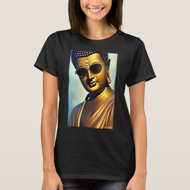 Buddha Siddhartha Gautama Sunglasses Religion Indi T-Shirt (Front)