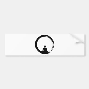 Buddha silent bumper sticker