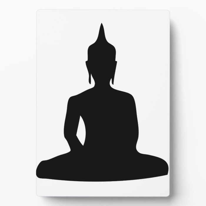 Buddha Silhouette Photo Plaque