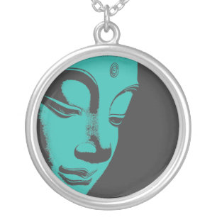 Buddha Silver Plated Necklace