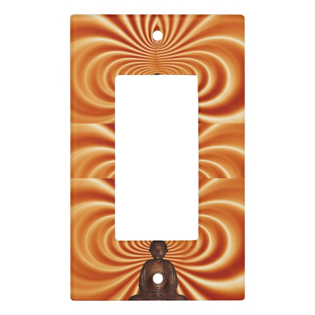 Buddha single rocker light switch cover (Front)
