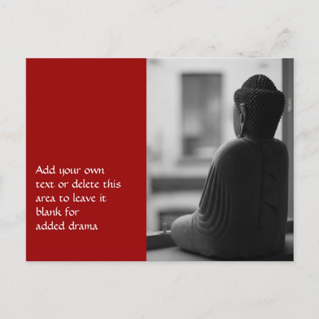 Buddha Sitting in Meditation Postcard (Front)