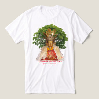 Buddha sitting in meditation Tri-Blend shirt