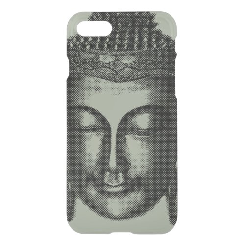 Buddha smile II _ halftone black  your ideas iPhone SE87 Case