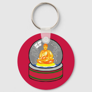 Buddha Snow Globe Keychain