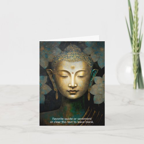 Buddha Spiritual Meditation Card