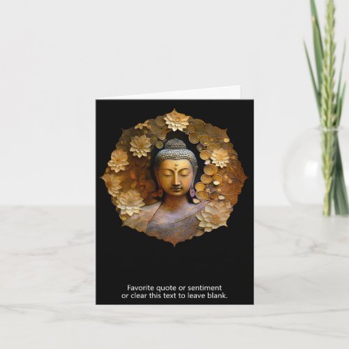 Buddha Spiritual Meditation Card