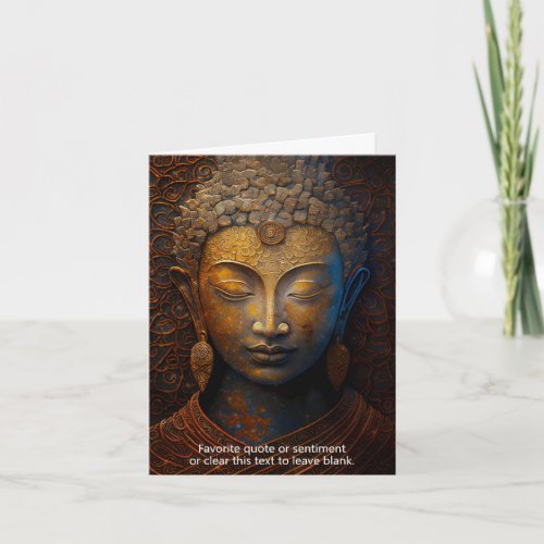 Buddha Spiritual Meditation Card