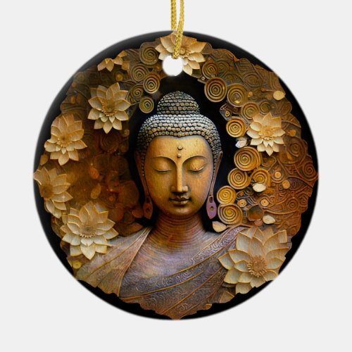 Buddha Spiritual Meditation Ceramic Ornament