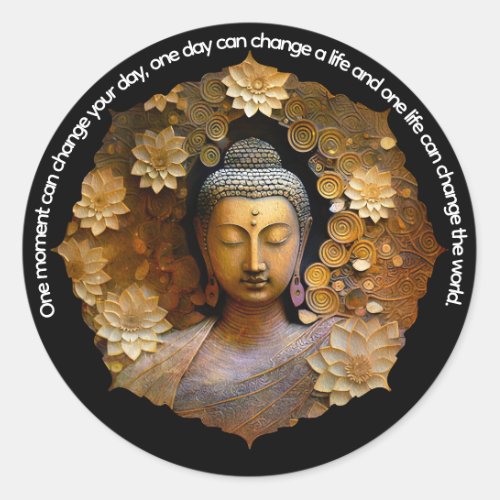 Buddha Spiritual Meditation Classic Round Sticker