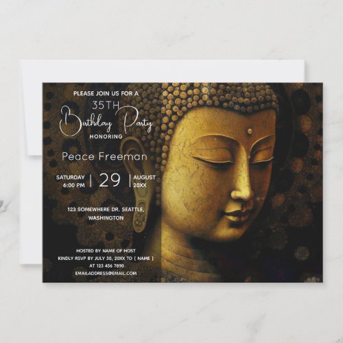 Buddha Spiritual Meditation Invitation