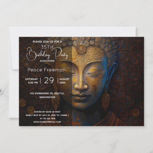 Buddha Spiritual Meditation Invitation