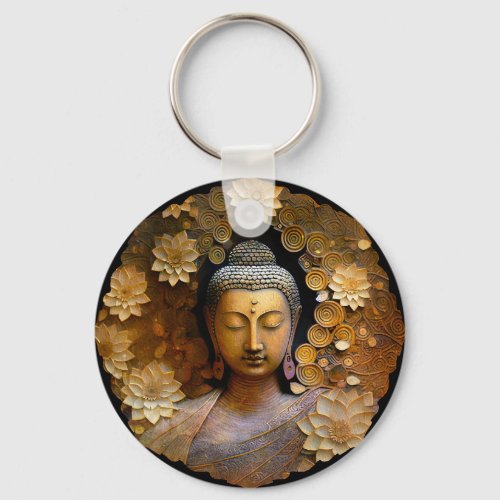 Buddha Spiritual Meditation Keychain