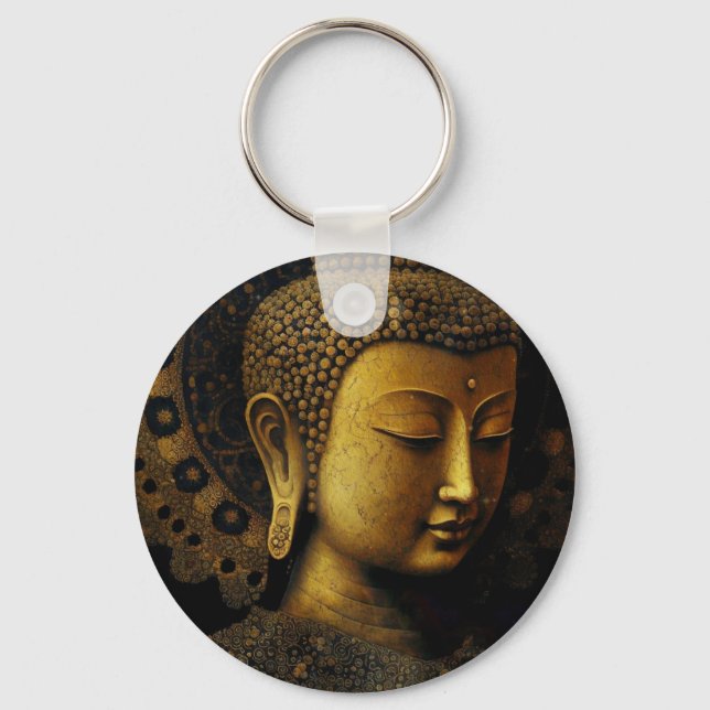Buddha, Spiritual Meditation Keychain (Front)