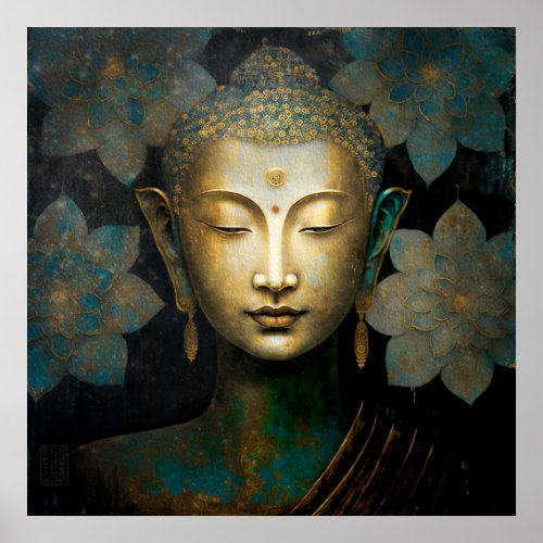 Buddha Spiritual Meditation Poster