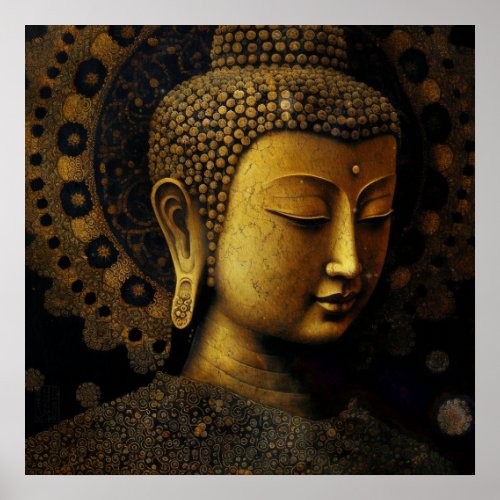 Buddha Spiritual Meditation Poster