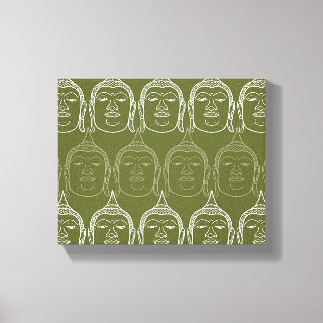 Buddha Spiritual Modern Zen Wrapped Canvas Print (Front)
