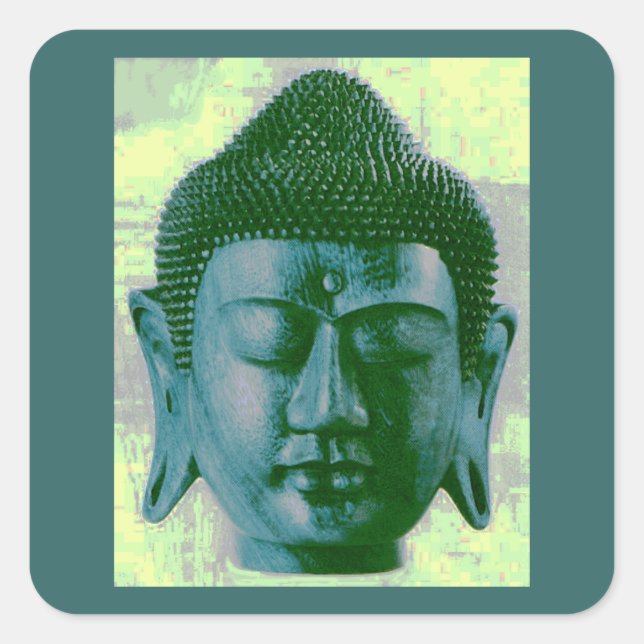 Buddha Square Sticker (Front)