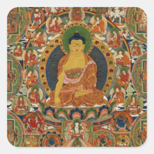 Buddha Square Sticker