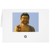 Buddha Statue in Blue Sky, Hand Raised (Back Horizontal)