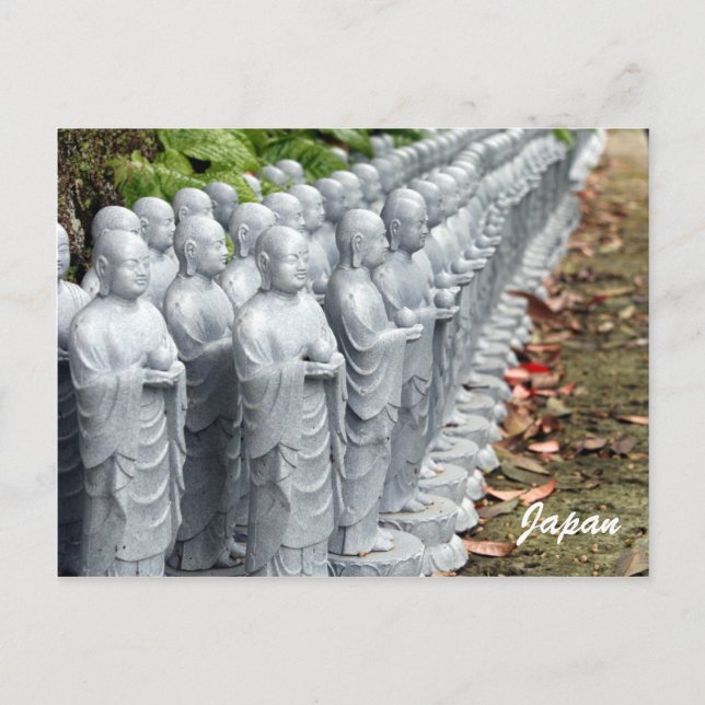 buddha statue lines postcard (Front)