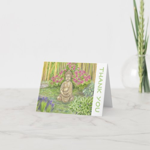 Buddha Statue thank you card