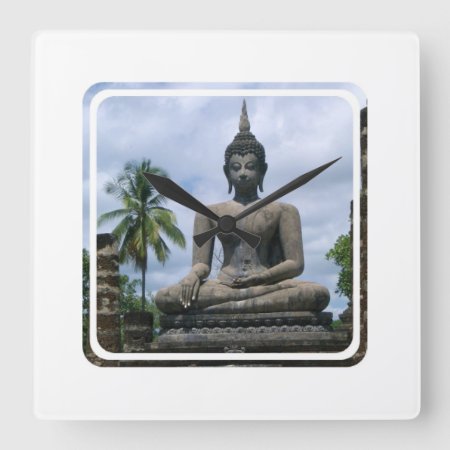 Buddha Statue Wall Clock
