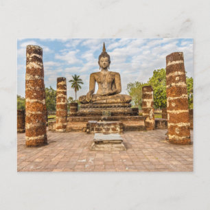 Buddha statue, Wat Mahathat Postcard
