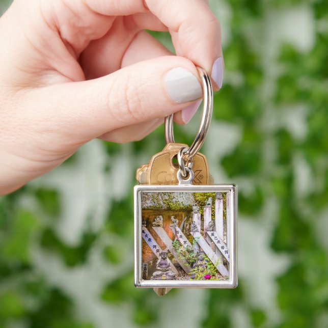 Buddha statues at Senko-ji temple Keychain (Hand)