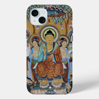 Buddha surrounded by bodhisattva iPhone 15 plus case