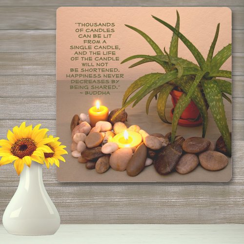 Buddha Template Quote Still Life Photography Metal Print