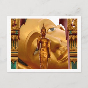 Buddha Thailand Peace Tranquility Serenity Postcard