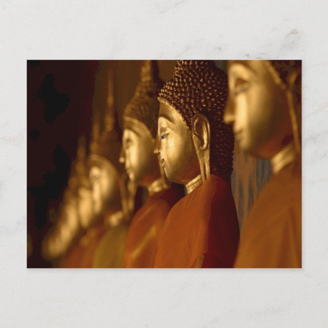 Buddha Thailand Wat / Temple Tranquility Serenity Postcard (Front)