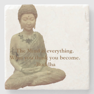 Buddha The Mind Is Everything Stone Coaster