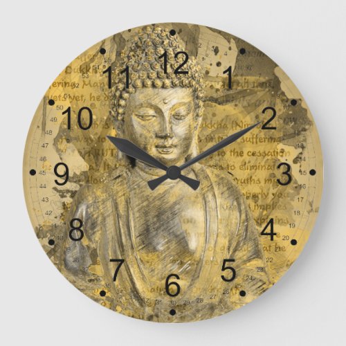 Buddha The Noble Truths Large Clock